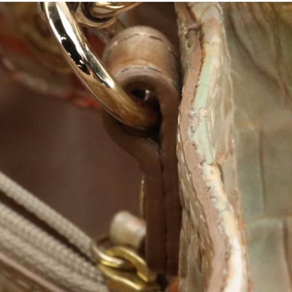 Brahmin Amelia Two-Way Bucket Bag in Oasis Melbourne Croc Embossed Leather - Picture 8 of 9